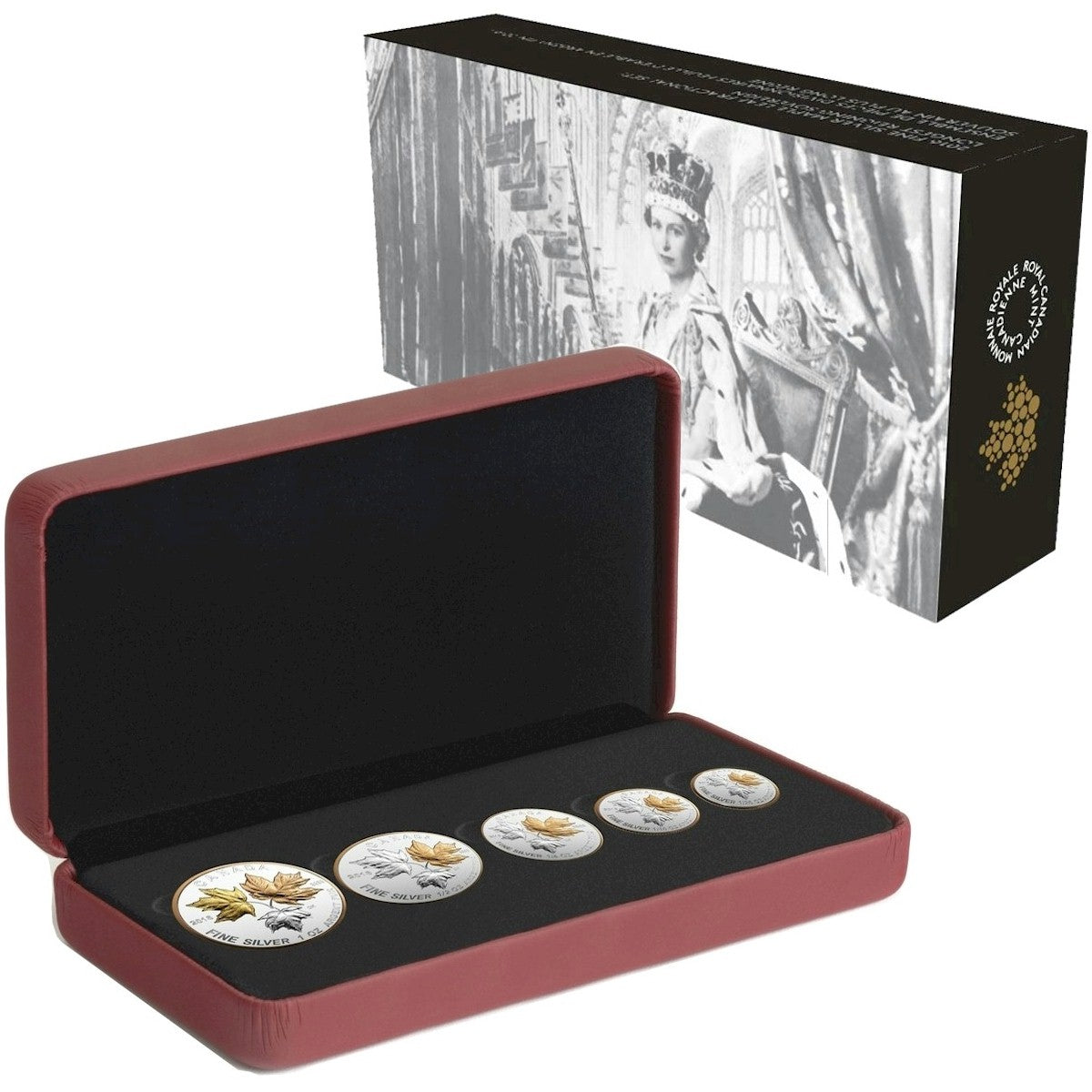 2016 Canada A Historic Reign Silver Maple Leaf Fractional Set (No Tax)
