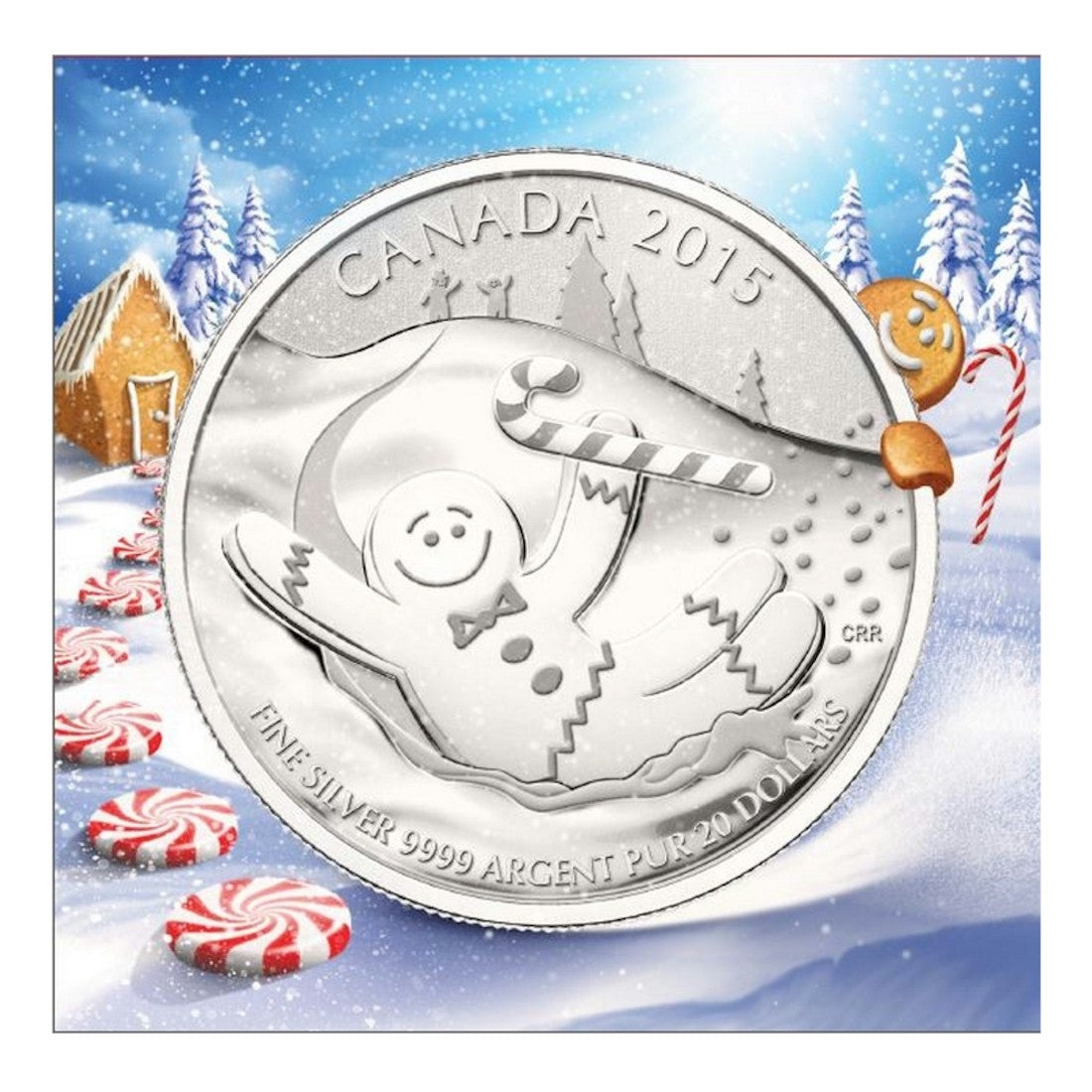 2015 Canada $20 for $20 #18 Gingerbread Man Fine Silver (NO Tax)