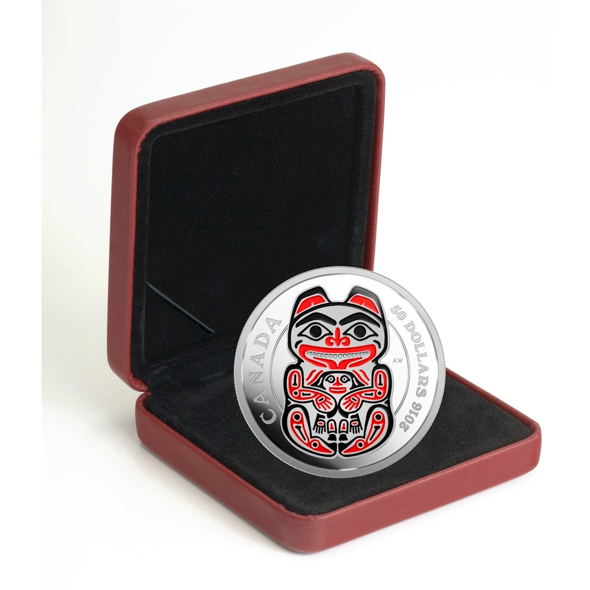 2016 Canada $50 Mythical Realms of the Haida - Bear 5oz. Silver (TAX Exempt)