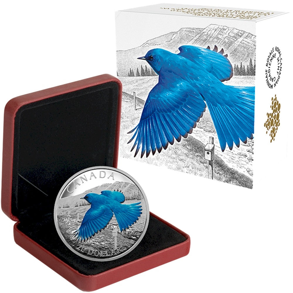 2016 Canada $20 Migratory Birds Convention: Mountain Bluebird (No Tax)