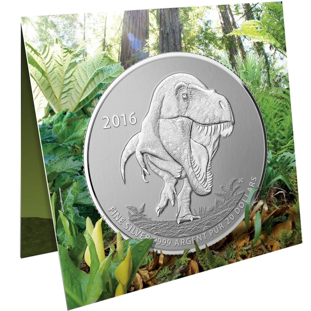 2016 Canada $20 for $20 #19 Tyrannosaurus Rex Fine Silver (No Tax)