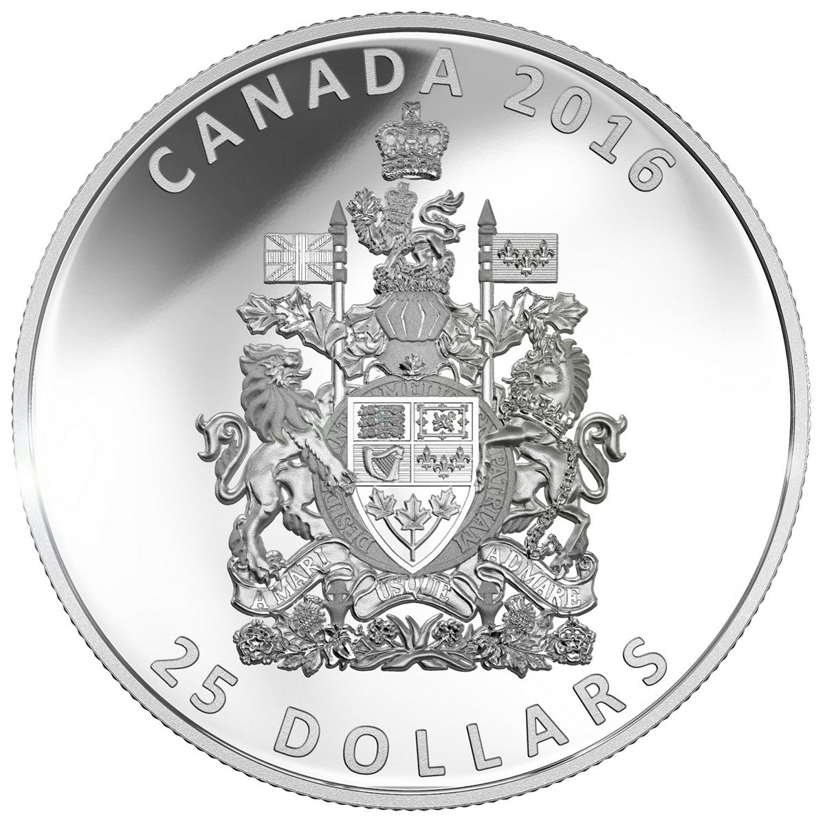 2016 Canada $25 Piedfort - Canadian Coat of Arms Fine Silver (No Tax)