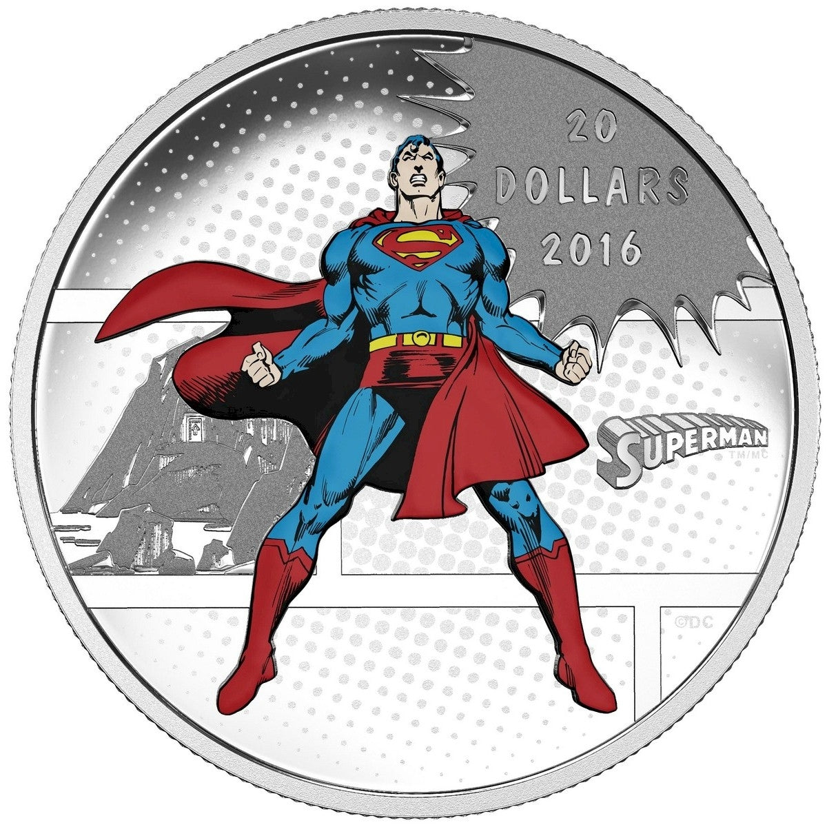 RDC 2016 Canada $20 DC Comics Superman, Batman, Wonder Woman 3 Coin Fine Silver Set (No Tax) impaired