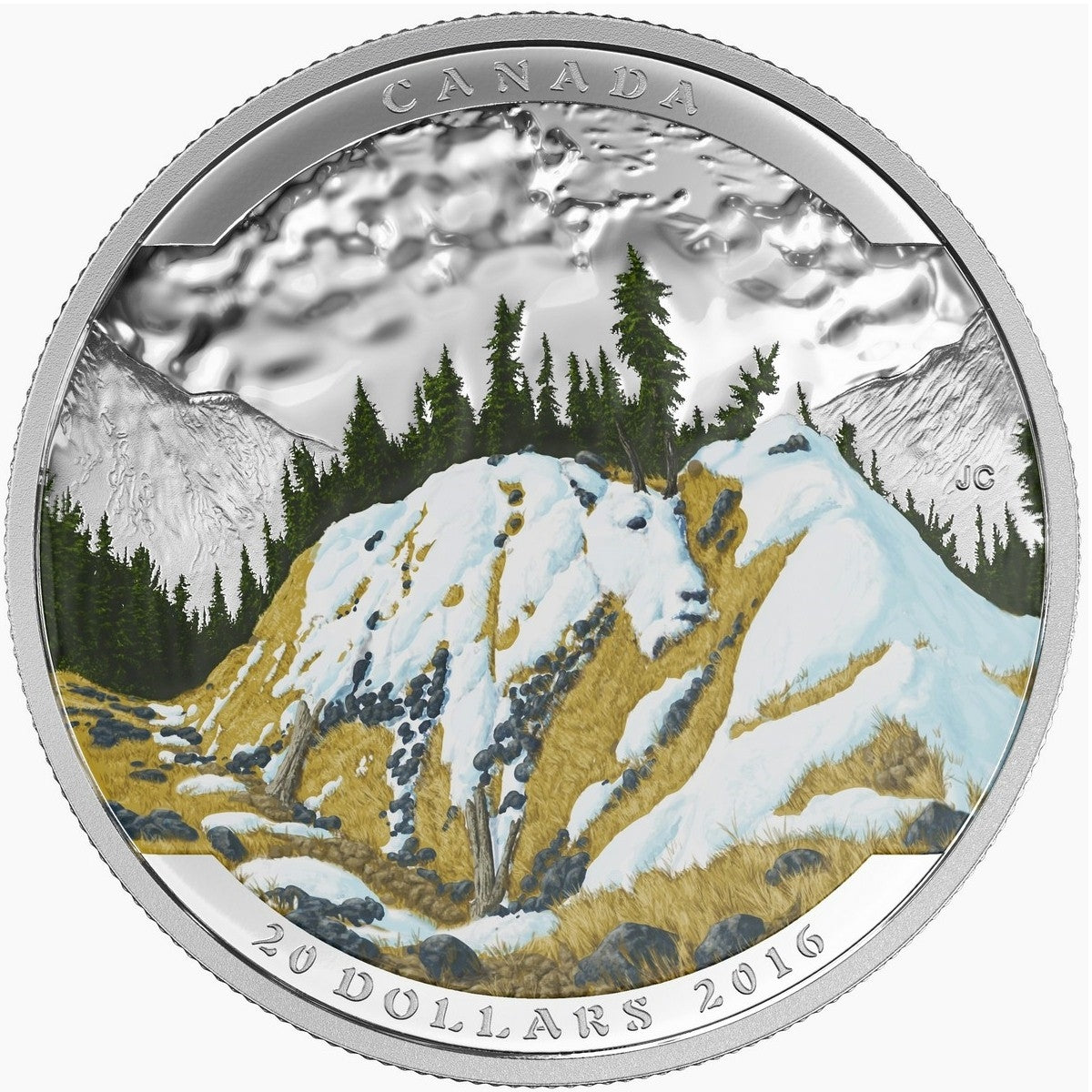 2016 Canada $20 Landscape Illusion - Mountain Goat (No Tax)