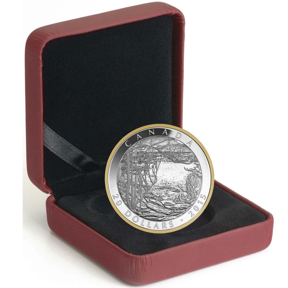 2015 Canada $20 Tom Thomson - Spring Ice (1916) Fine Silver (No Tax)