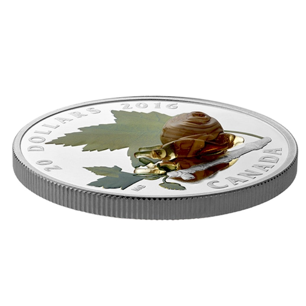 2016 Canada $20 Little Creatures - Snail with Murano Glass