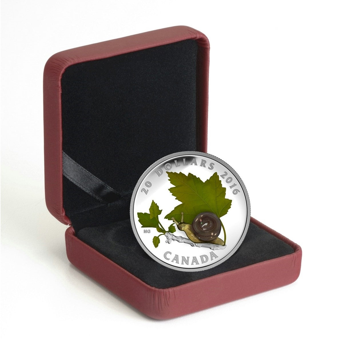 2016 Canada $20 Little Creatures - Snail with Murano Glass