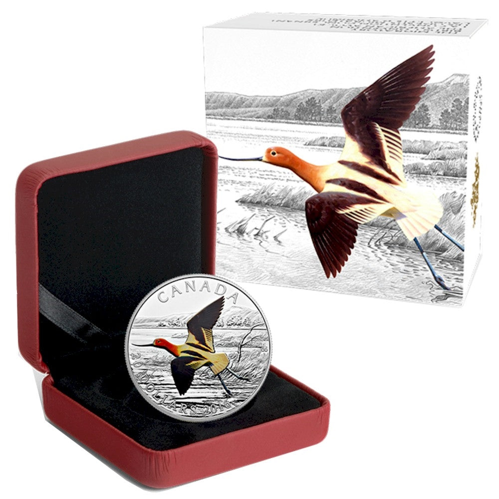 2016 Canada $20 Migratory Birds - The American Avocet Fine Silver Coin (TAX Exempt)