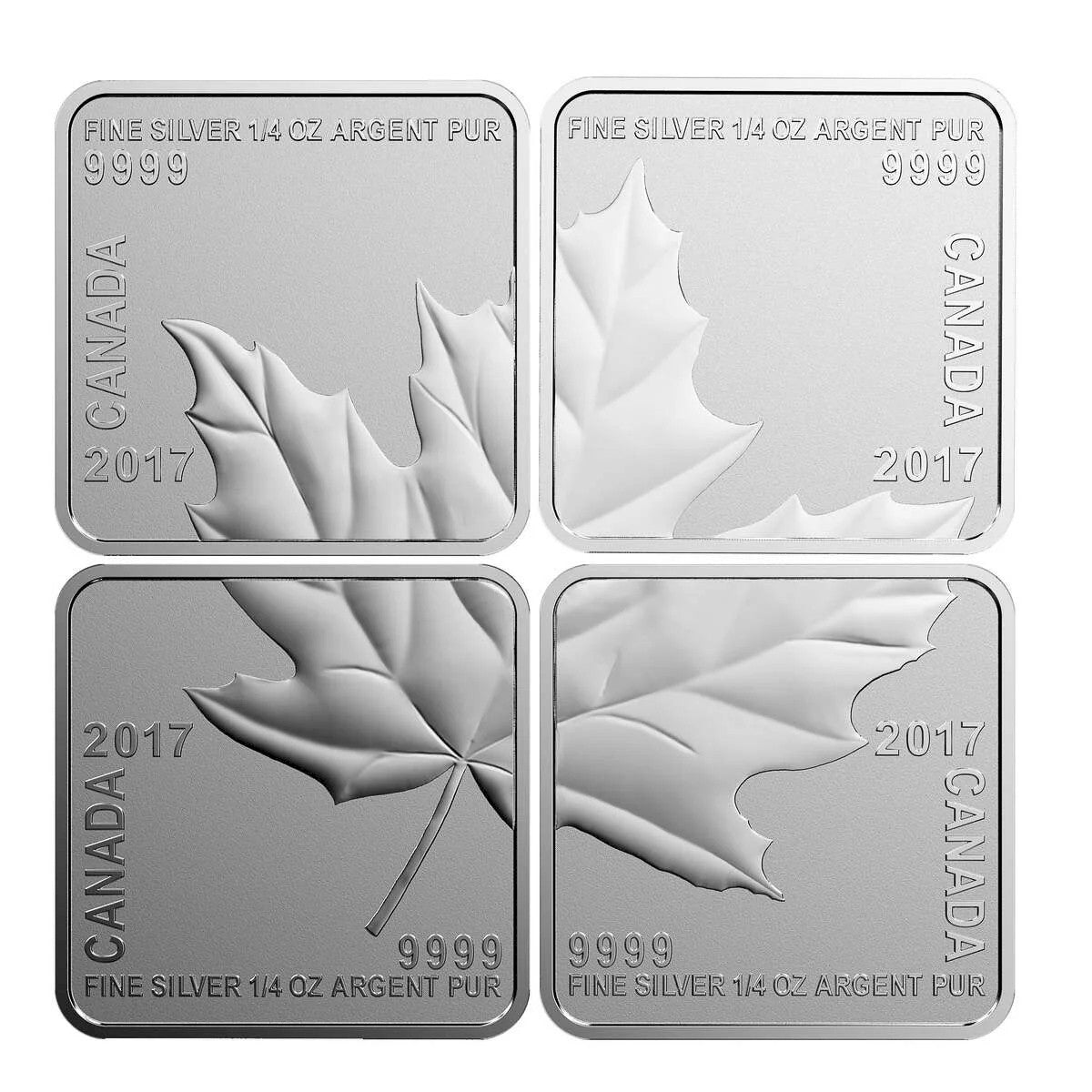 2017 Canada $3 Maple Leaf Quartet Fine Silver (No Tax)