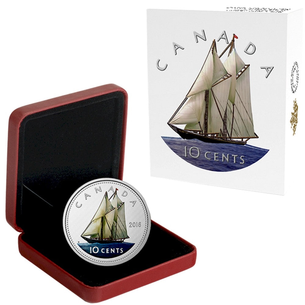 2016 Canada 10-cent Big Coin 5oz. Fine Silver Coin (TAX Exempt)