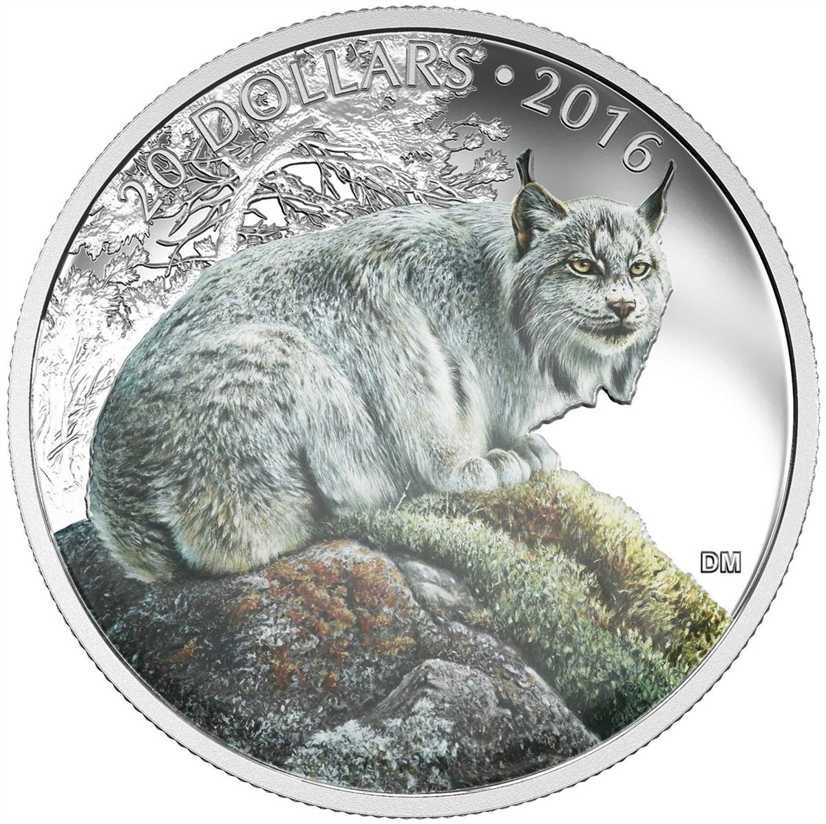 2016 Canada $20 Majestic Animals - Commanding Canadian Lynx (No