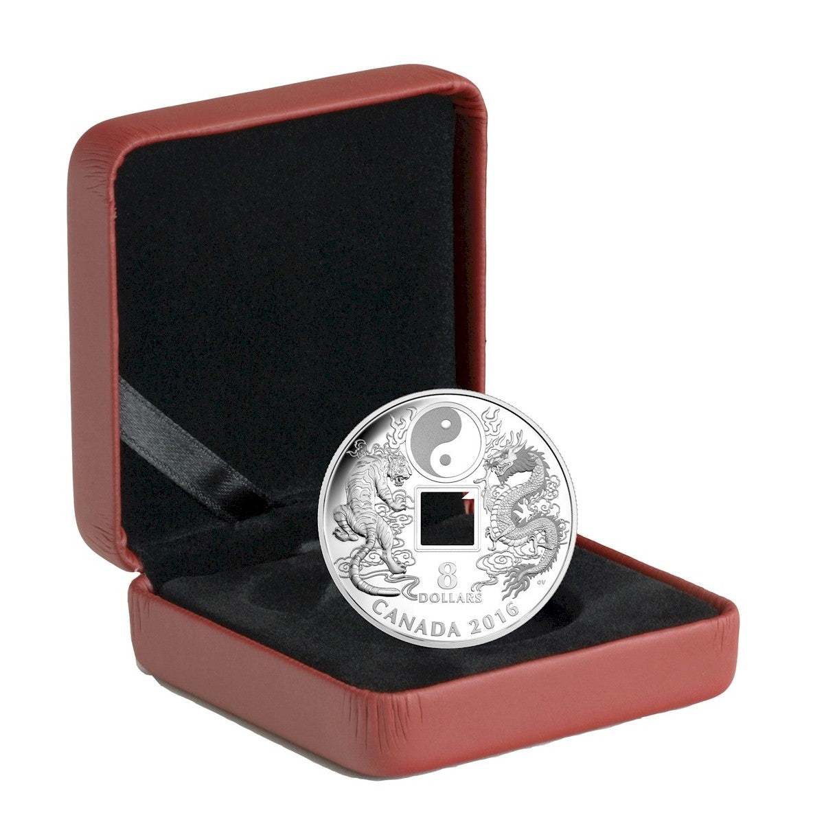 2016 Canada $8 Tiger and Dragon Yin Yang Fine Silver (No Tax)