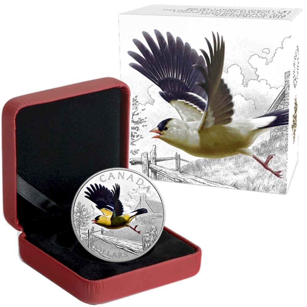 2016 Canada $20 Migratory Birds - The American Goldfinch Fine Silver (No Tax)