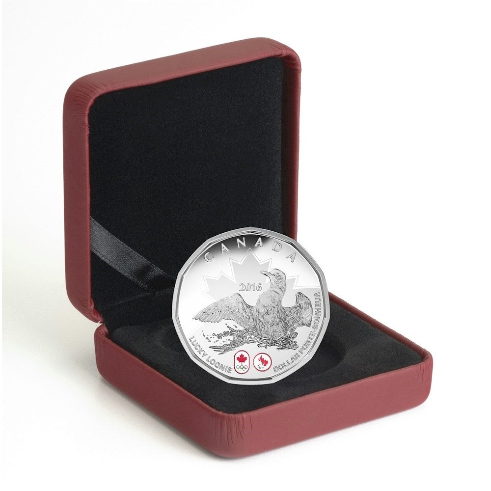 2016 Canada $1 Lucky Loonie Fine Silver Coin (TAX Exempt)