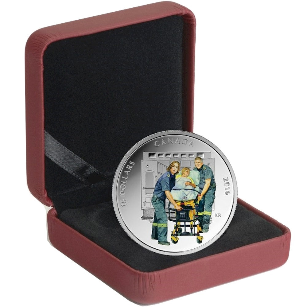 2016 Canada $15 National Heroes - Paramedics Fine Silver (No Tax)