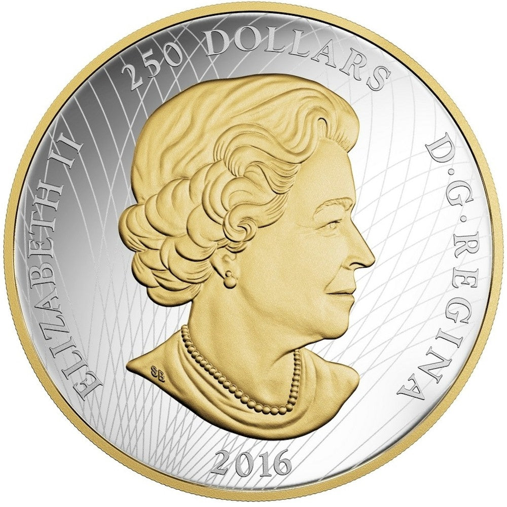 2016 Canada $250 Maple Leaf Forever Fine Silver (No Tax) Missing outer sleeve.