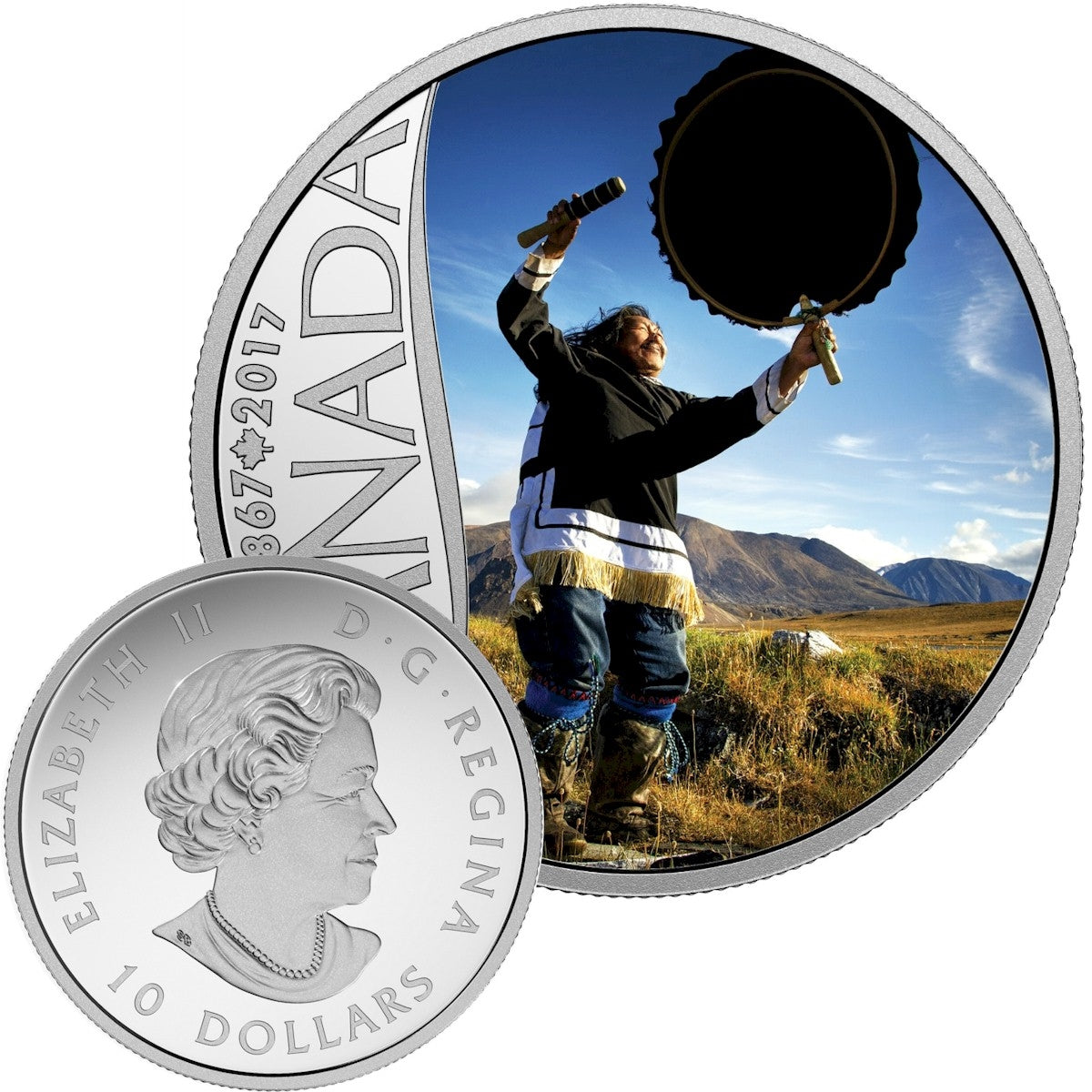 2017 $10 Celebrating Canada's 150th Silver 13-coin Set in Deluxe Box (No Tax) light toning