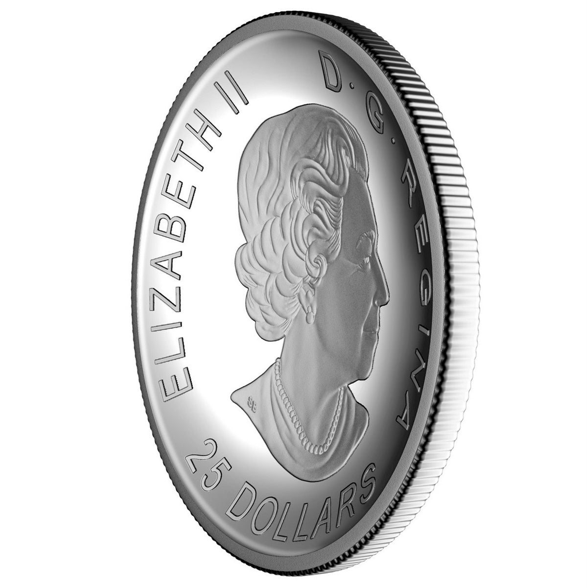 2016 Canada $25 Invention of Basketball Curved Silver (TAX Exempt)