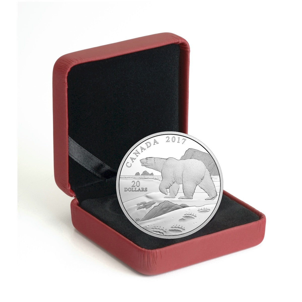 2017 Canada $20 Nature's Impressions - Polar Bear Fine Silver (No Tax)