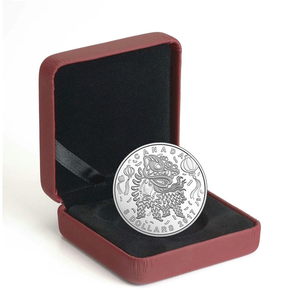2017 Canada $8 Lion Dance Fine Silver Coin (No Tax)