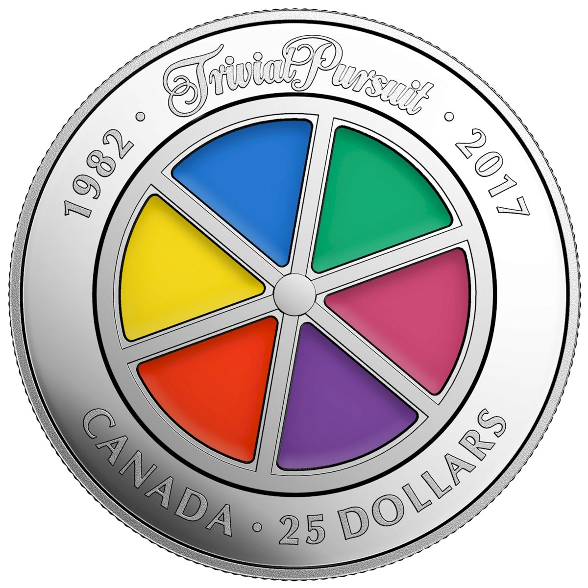 2017 Canada $25 35th Anniversary of Trivial Pursuit Silver (No Tax)