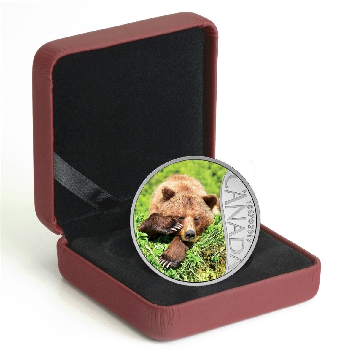 2017 $10 Celebrating Canada's 150th - Grizzly Bear Fine Silver (No Tax)
