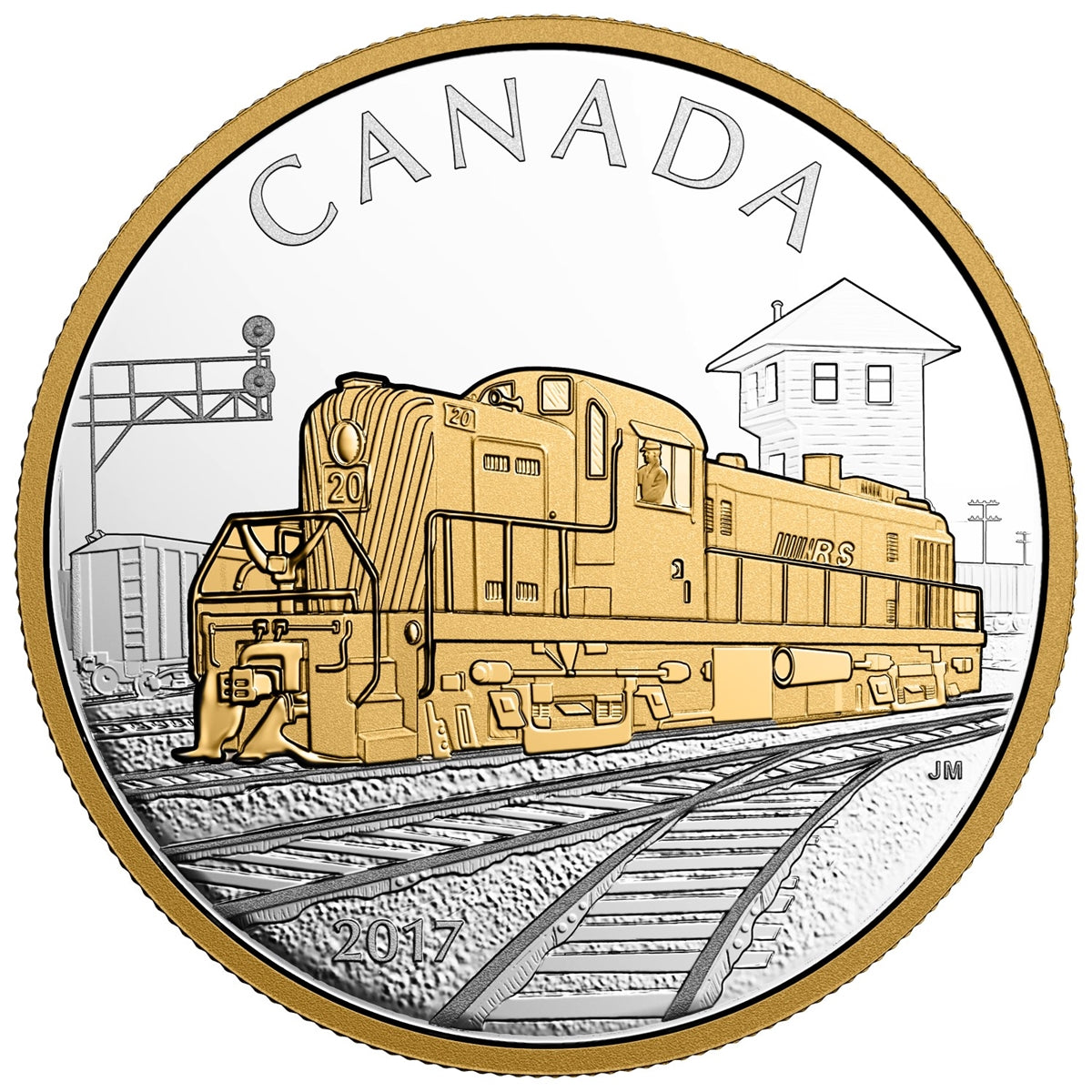 2017 $20 Locomotives Across Canada 3-Coin Set in Deluxe Tin (No Tax)