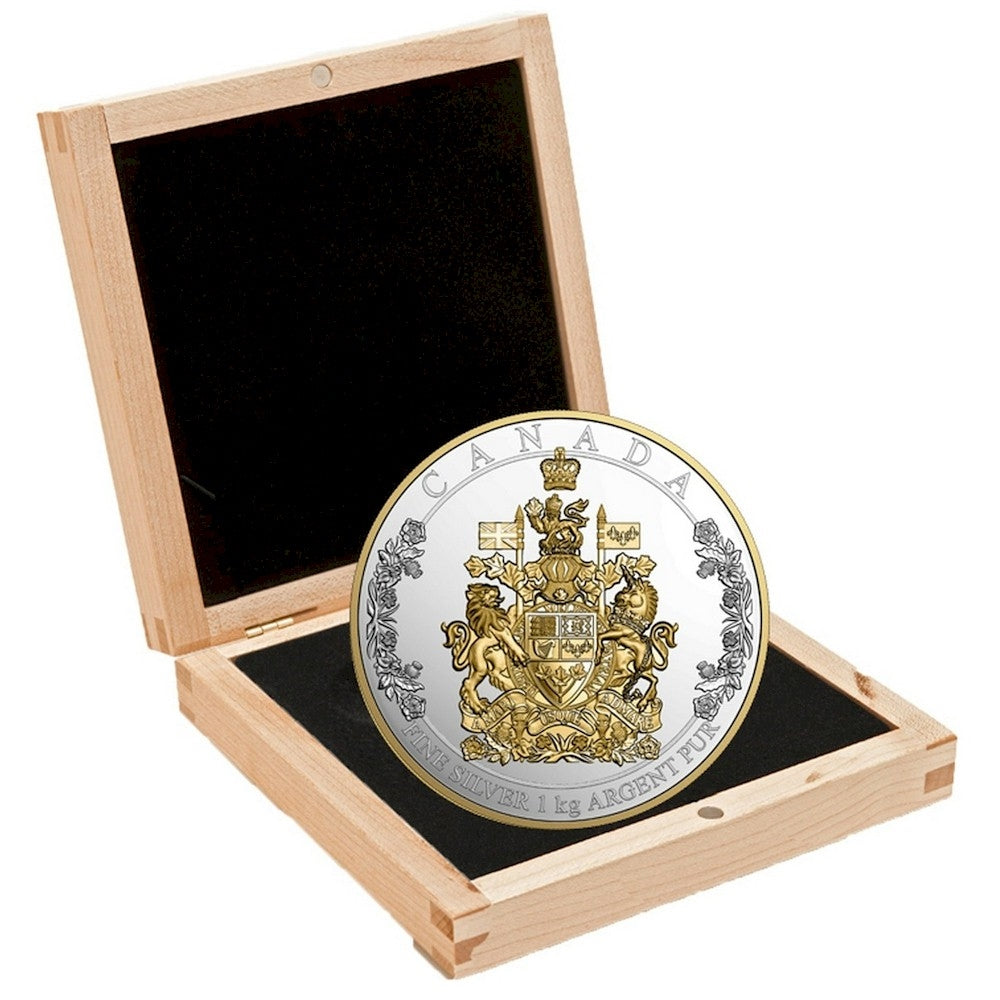 2016 Canada $250 The Arms of Canada Fine Silver Kilo (No Tax)