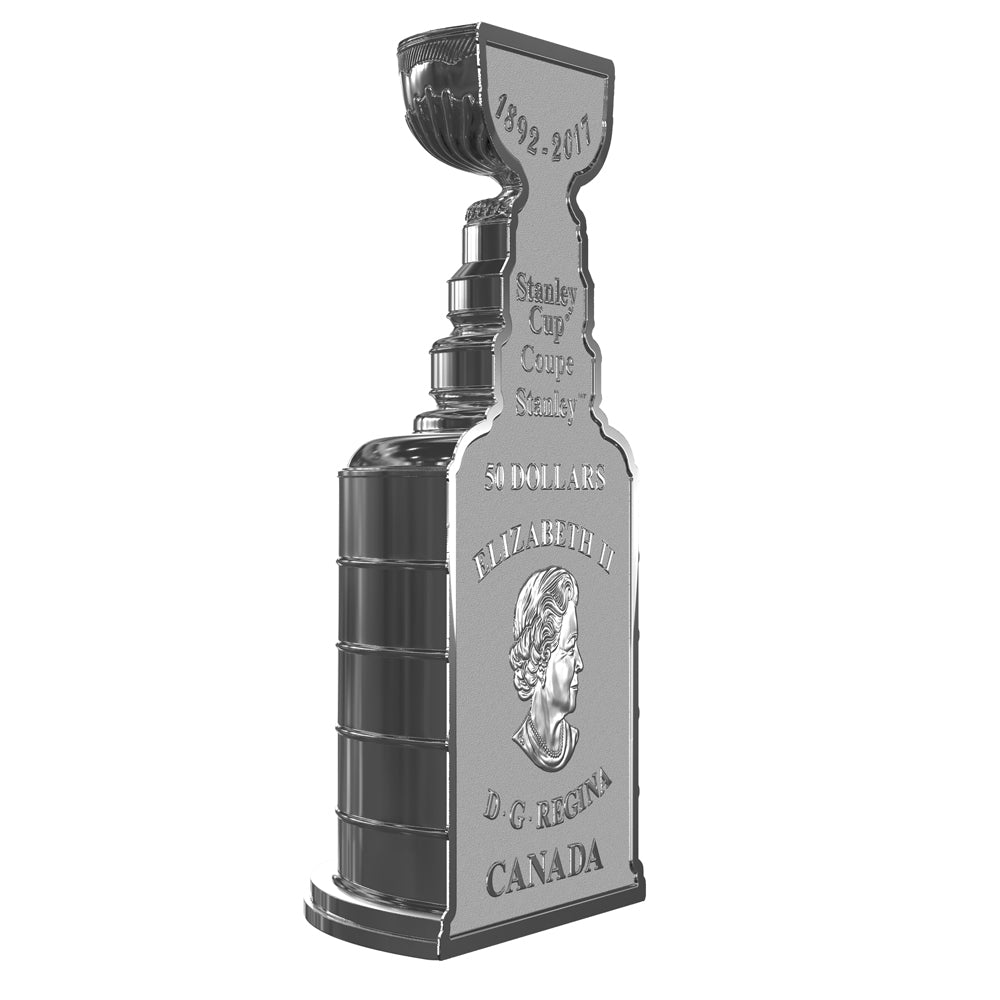 2017 Canada $50 125th Anniversary of the Stanley Cup 3oz. Shaped Silver (No Tax)