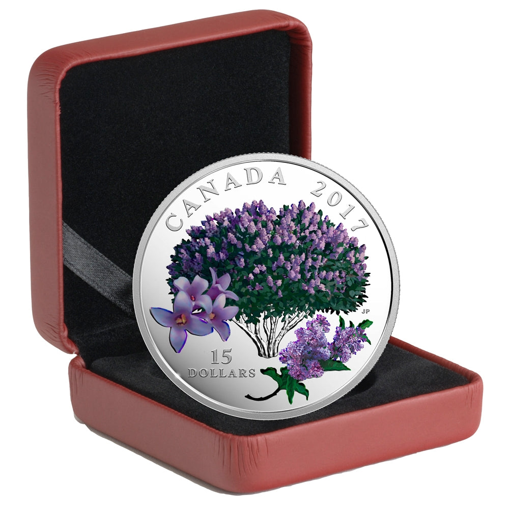 2017 Canada $15 Celebration of Spring - Lilac Blossoms Fine Silver (No Tax)