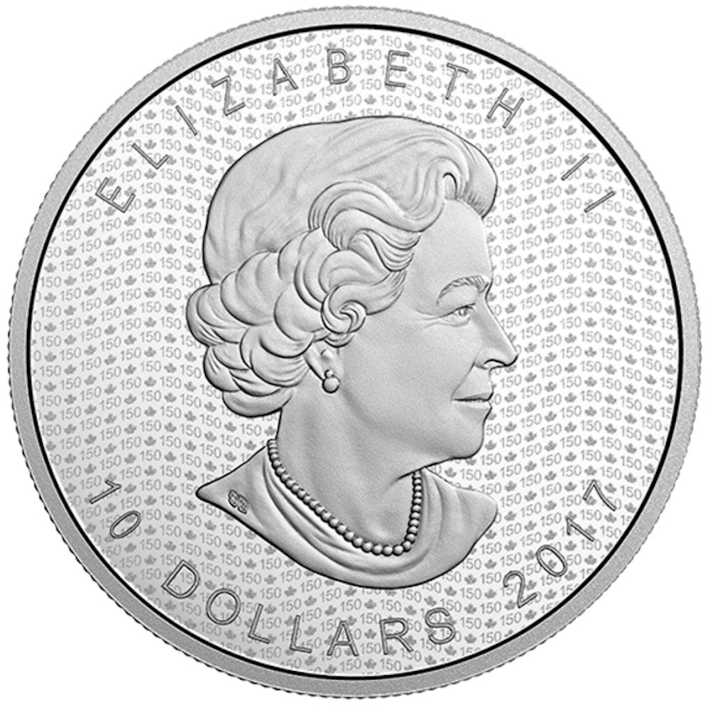 2017 $10 Canada 150 Iconic Maple Leaf 2oz. Fine Silver (No Tax)