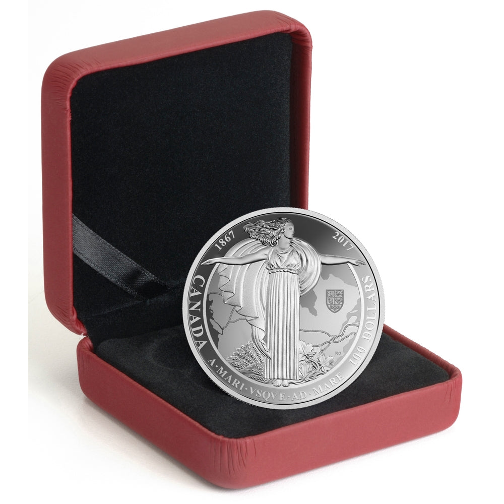 2017 $100 Diamond Jubilee Confederation of Canada Medal (No Tax)