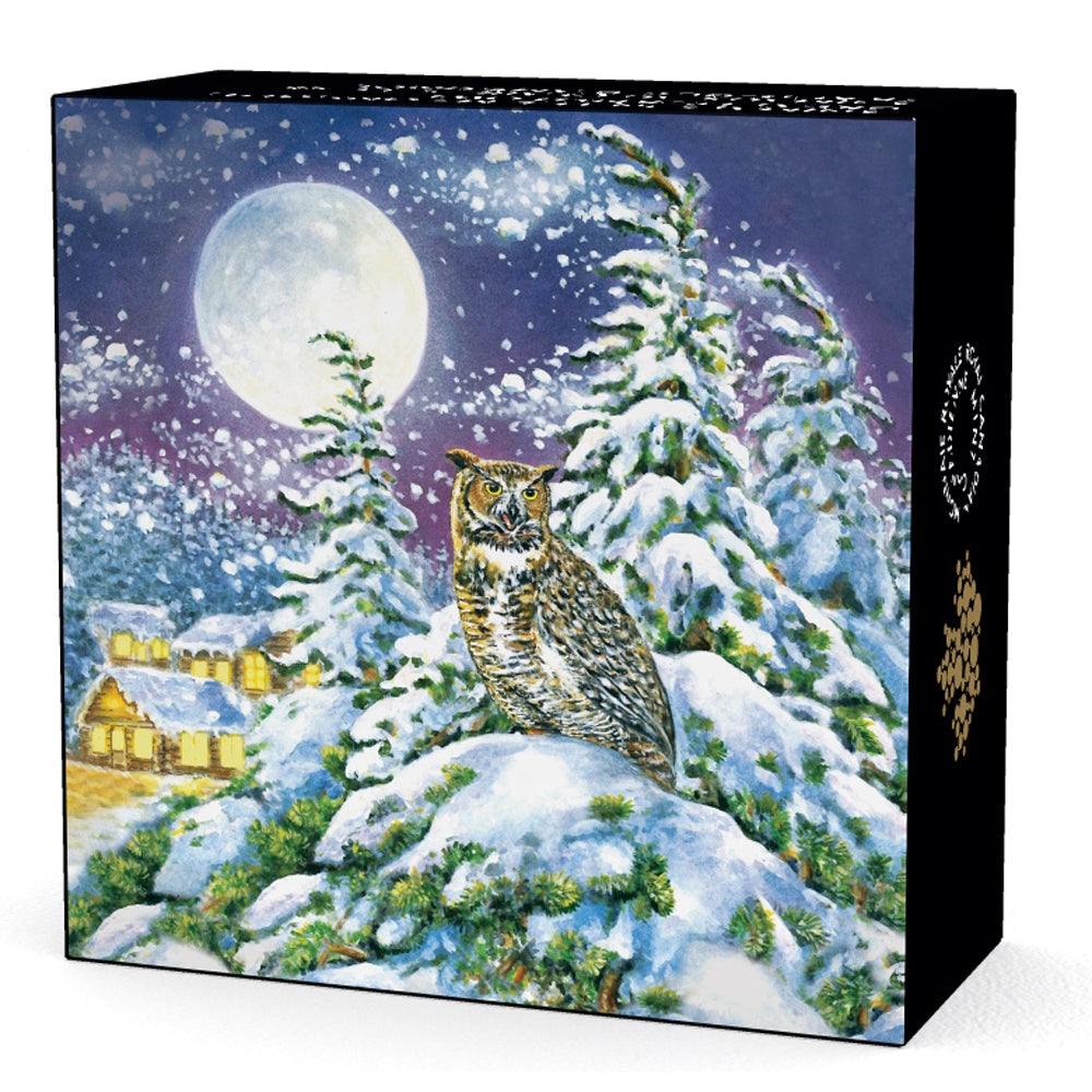 2017 Canada $30 Animals in the Moonlight - Great Horned Owl Silver (No Tax)