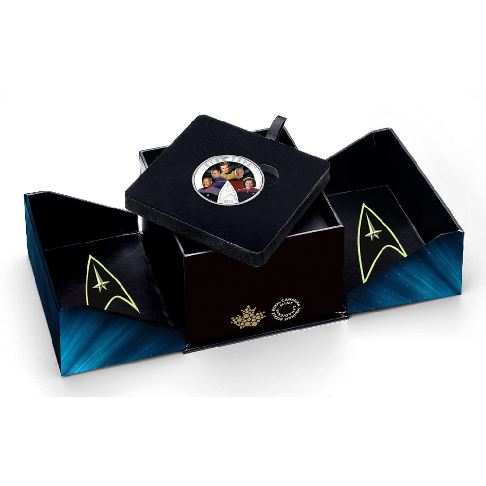 2017 Canada $30 Star Trek - Five Captains Fine Silver (No Tax)