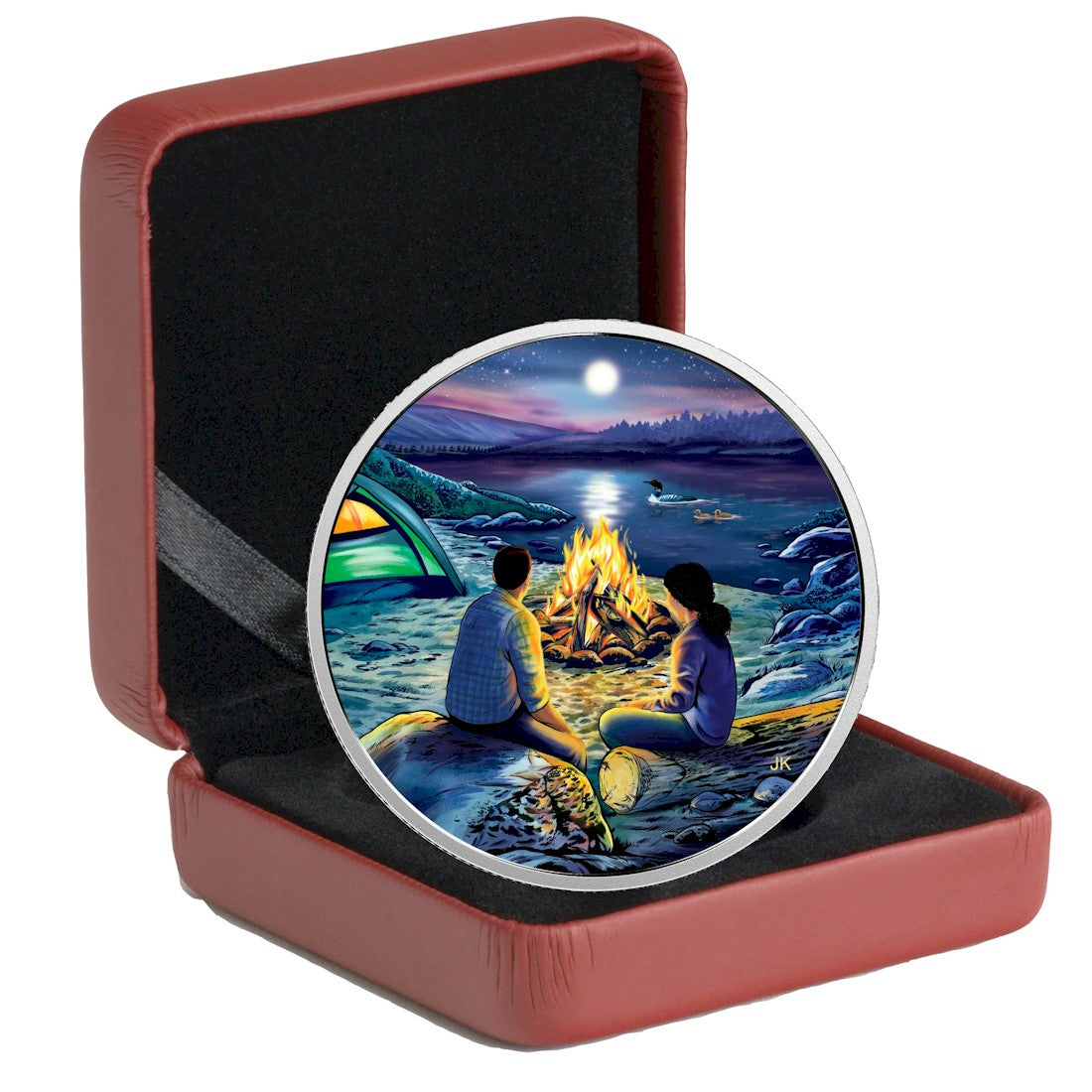 2017 $15 Great Canadian Outdoors - Around The Campfire Silver (No Tax)
