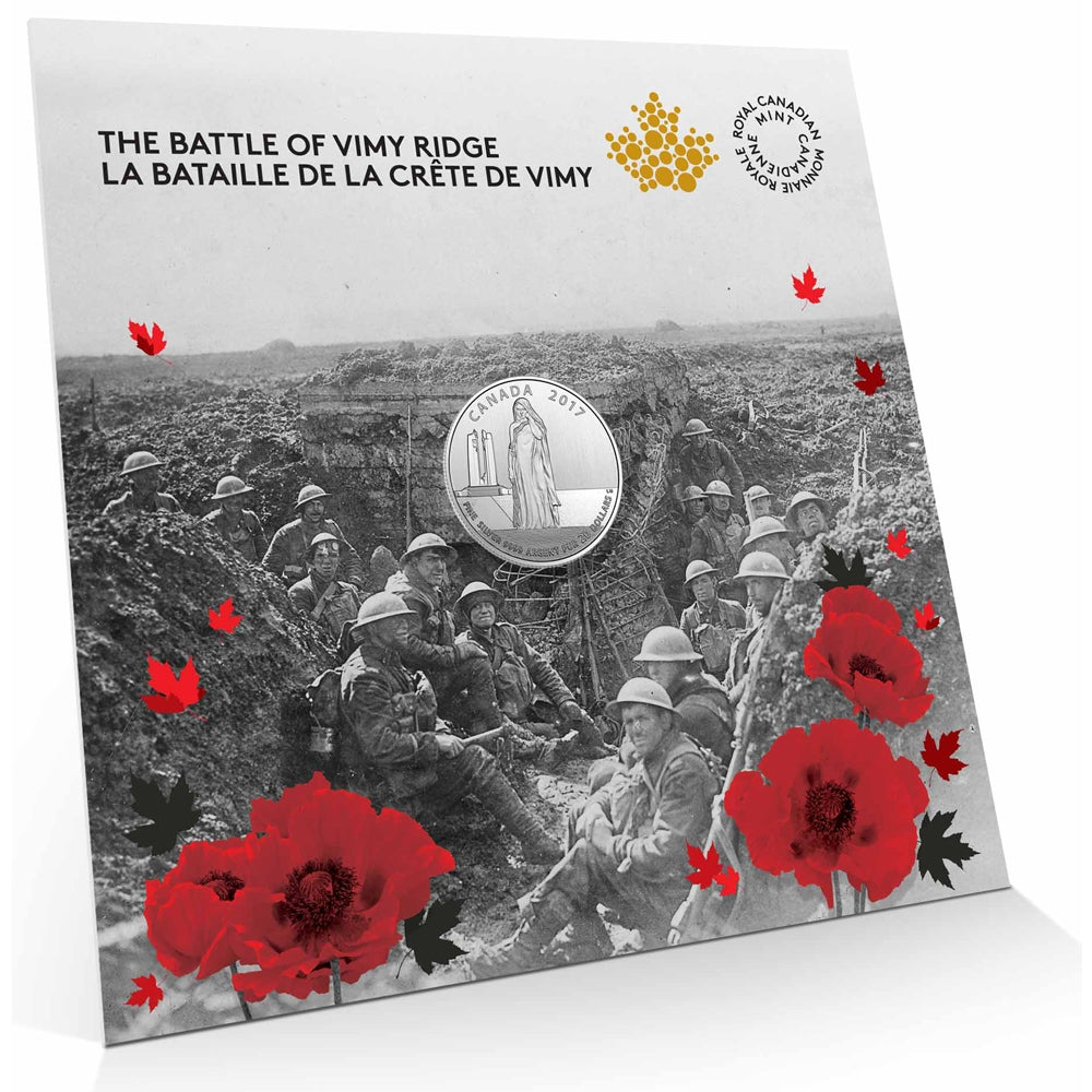2017 Canada $3 100th Anniversary of the Battle of Vimy Ridge Fine Silver (No Tax)