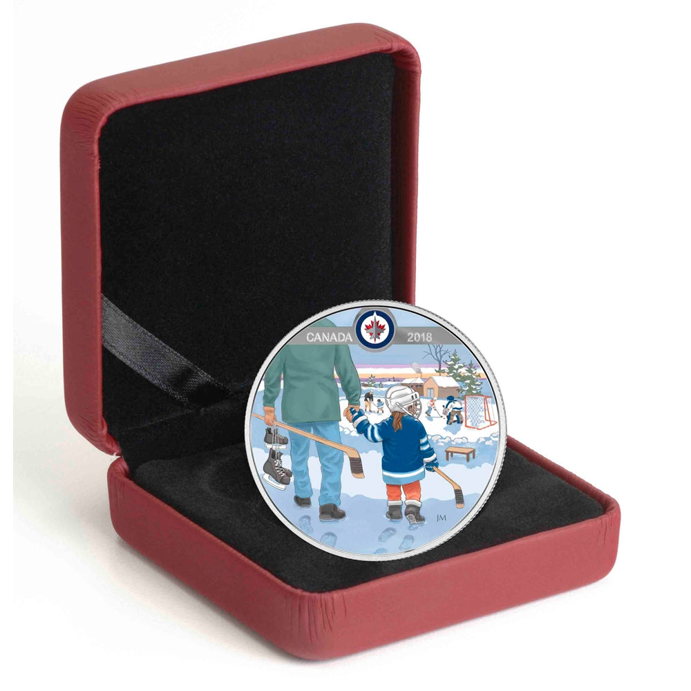 2018 Canada $10 Learning to Play - Winnipeg Jets Fine Silver (No Tax)