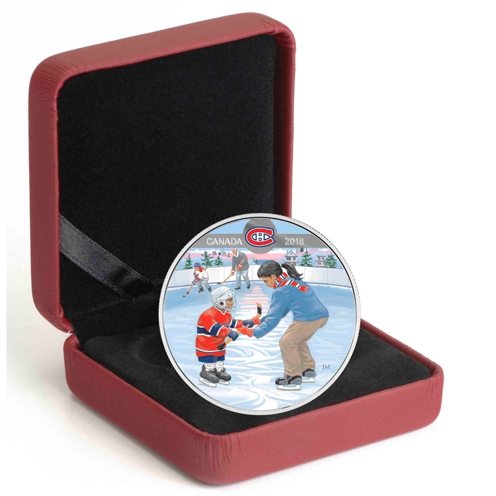 2018 Canada $10 Learning to Play - Montreal Canadiens Fine Silver (No Tax)