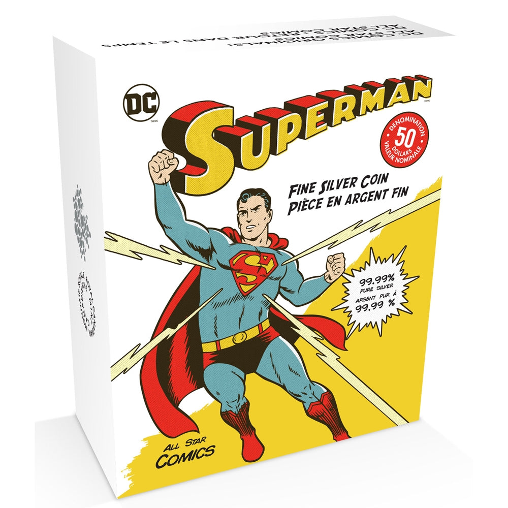2017 Canada $50 DC Comics Originals - All Star Comics 3oz. Gold Plated Silver (No Tax)