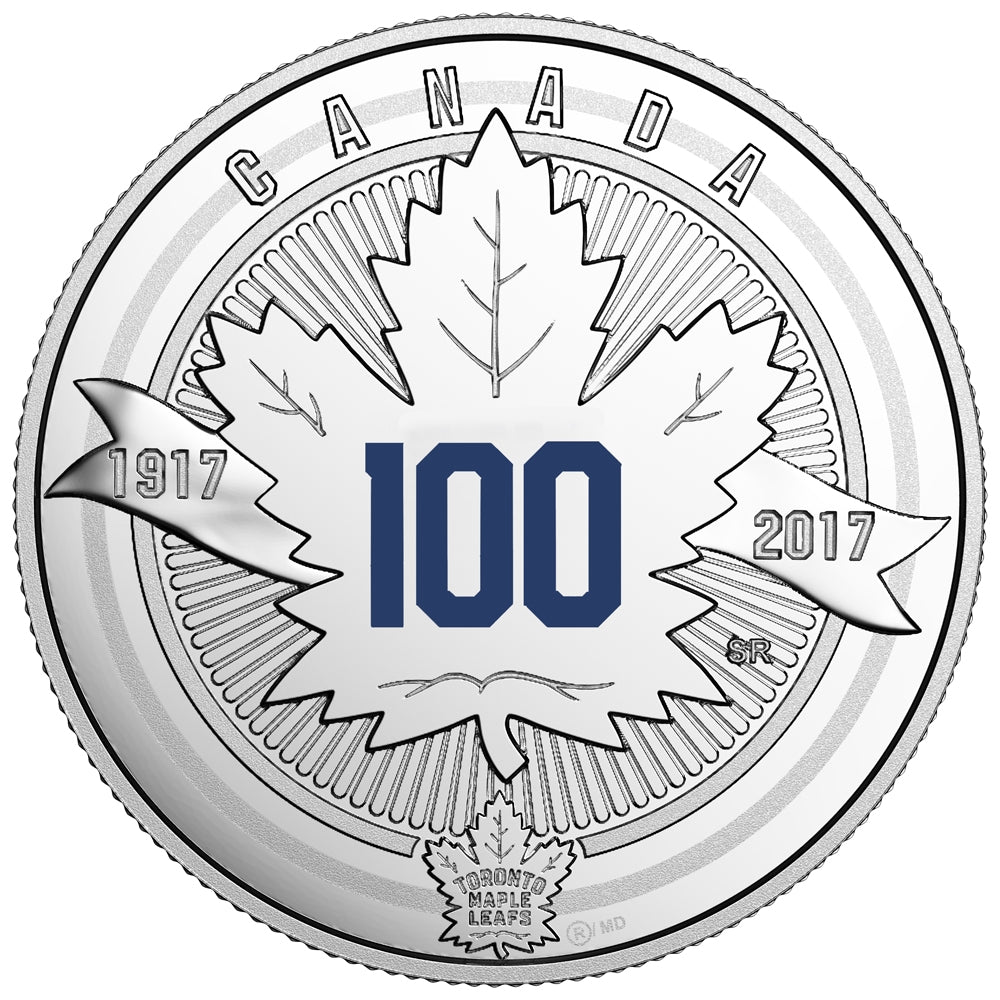 2017 Canada $3 100th Anniversary of the Toronto Maple Leafs Fine Silver (No Tax)