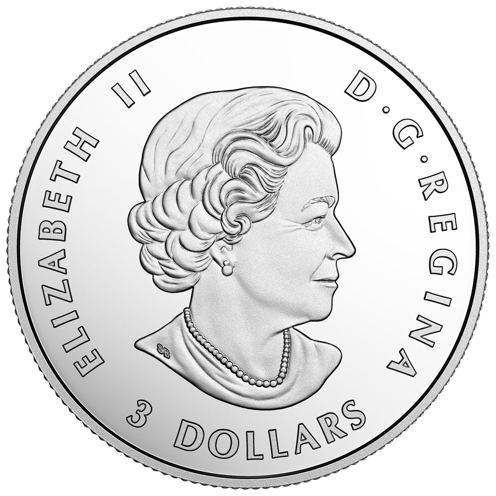 2017 Canada $3 100th Anniversary of the Toronto Maple Leafs Fine Silver (No Tax)