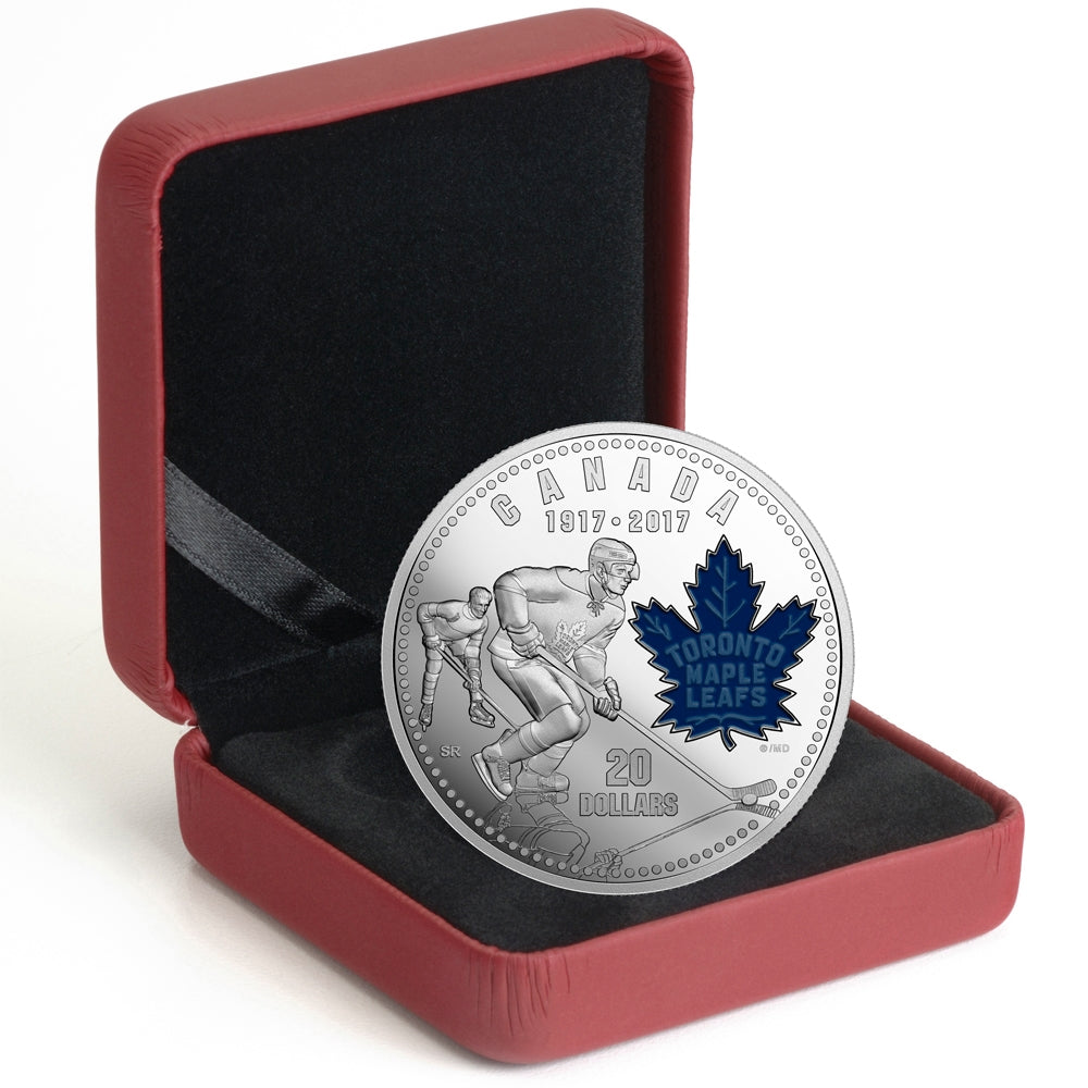 2017 Canada $20 100th Anniversary of the Toronto Maple Leafs Fine Silver (No Tax)