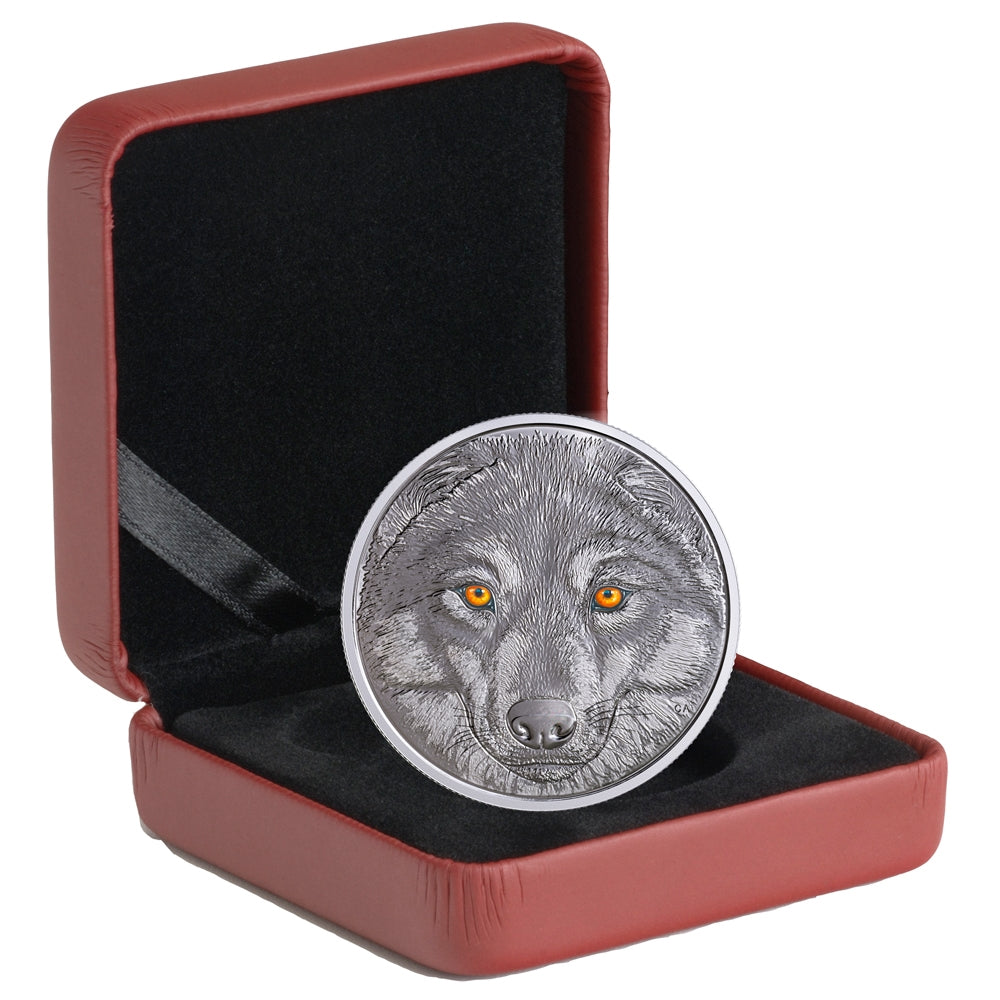 2017 Canada $15 In The Eyes of the Wolf Fine Silver (No Tax)
