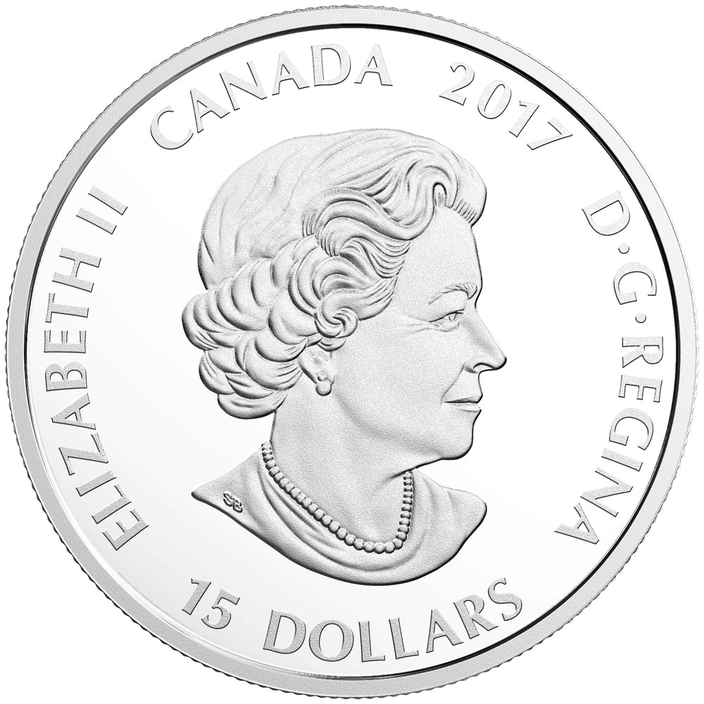 2017 Canada $15 In The Eyes of the Lynx Fine Silver (No Tax)