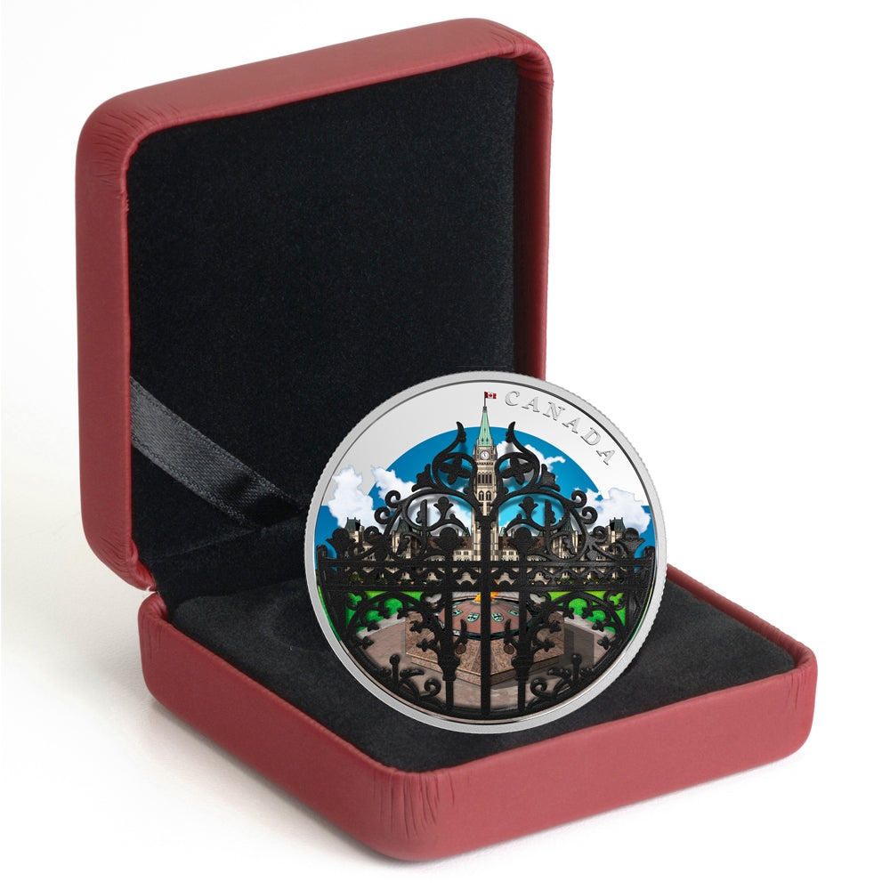 2018 Canada $30 The Queen's Gate - Formal Entrance to Parliament Hill Silver