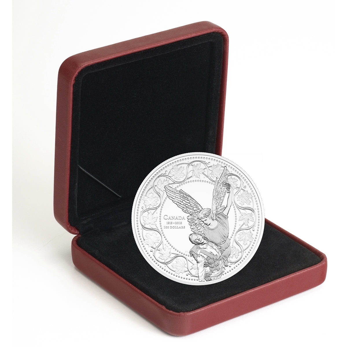 2018 Canada $100 100th Anniversary of WWI Armistice - Angel of Victory 10oz. (No Tax)