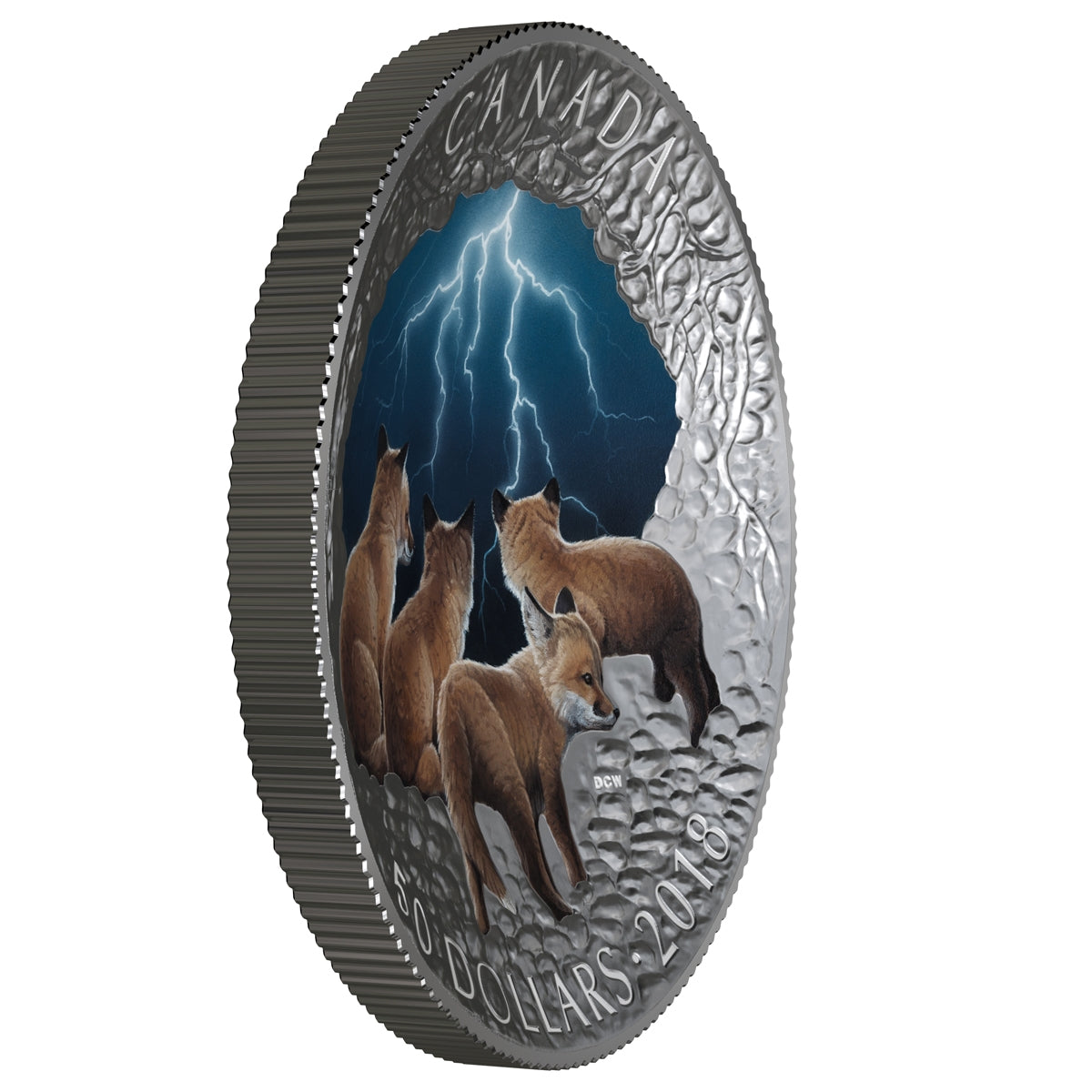 2018 Canada $50 Nature's Light Show - Stormy Night Fine Silver (No Tax)