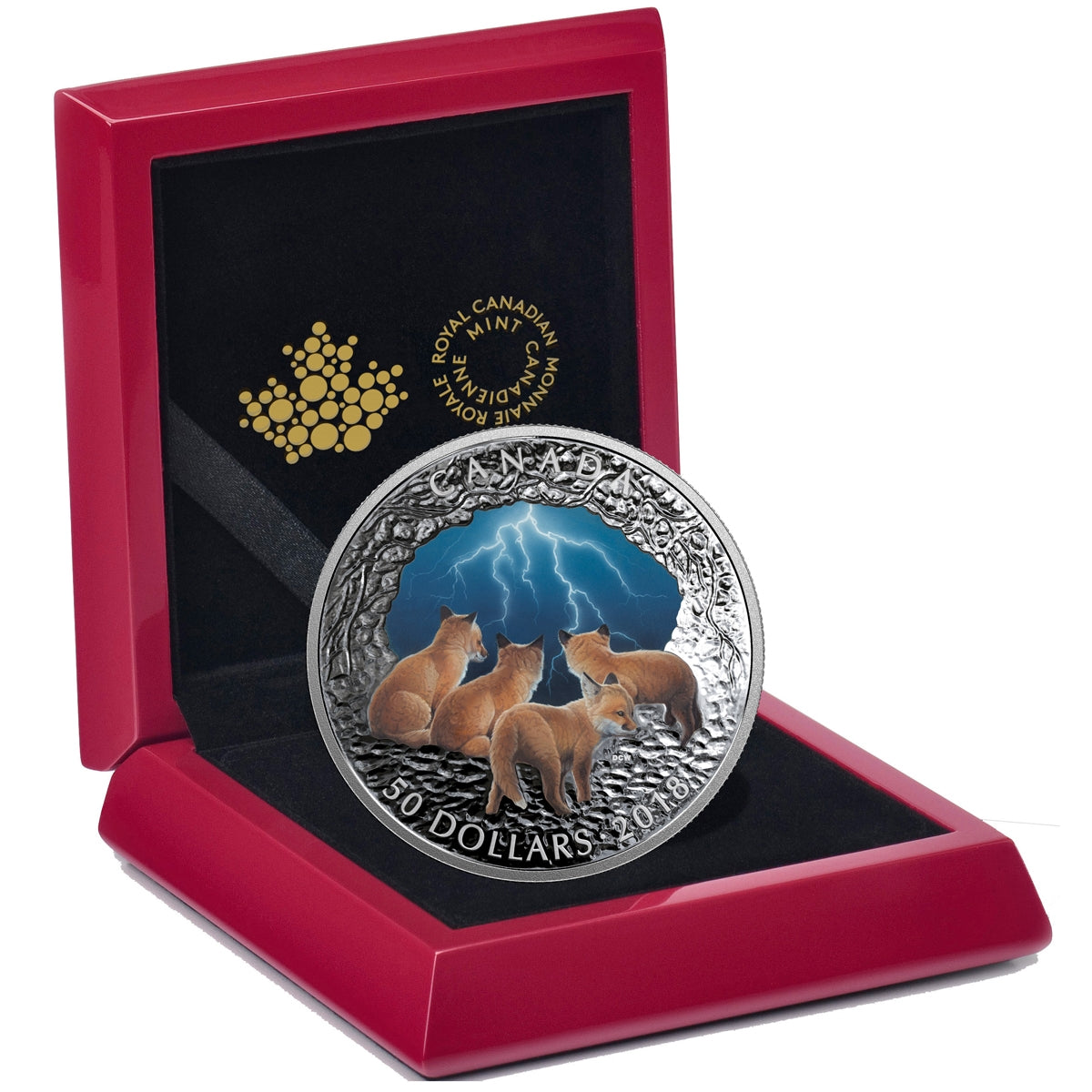 2018 Canada $50 Nature's Light Show - Stormy Night Fine Silver (No Tax)