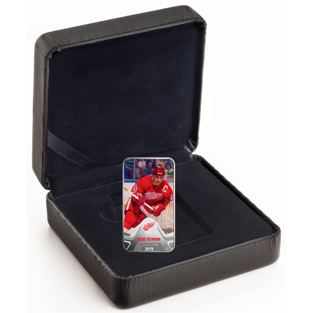 RDC 2019 Canada $25 Detroit Red Wings Steve Yzerman Rectangular Silver (No Tax) scratched capsule