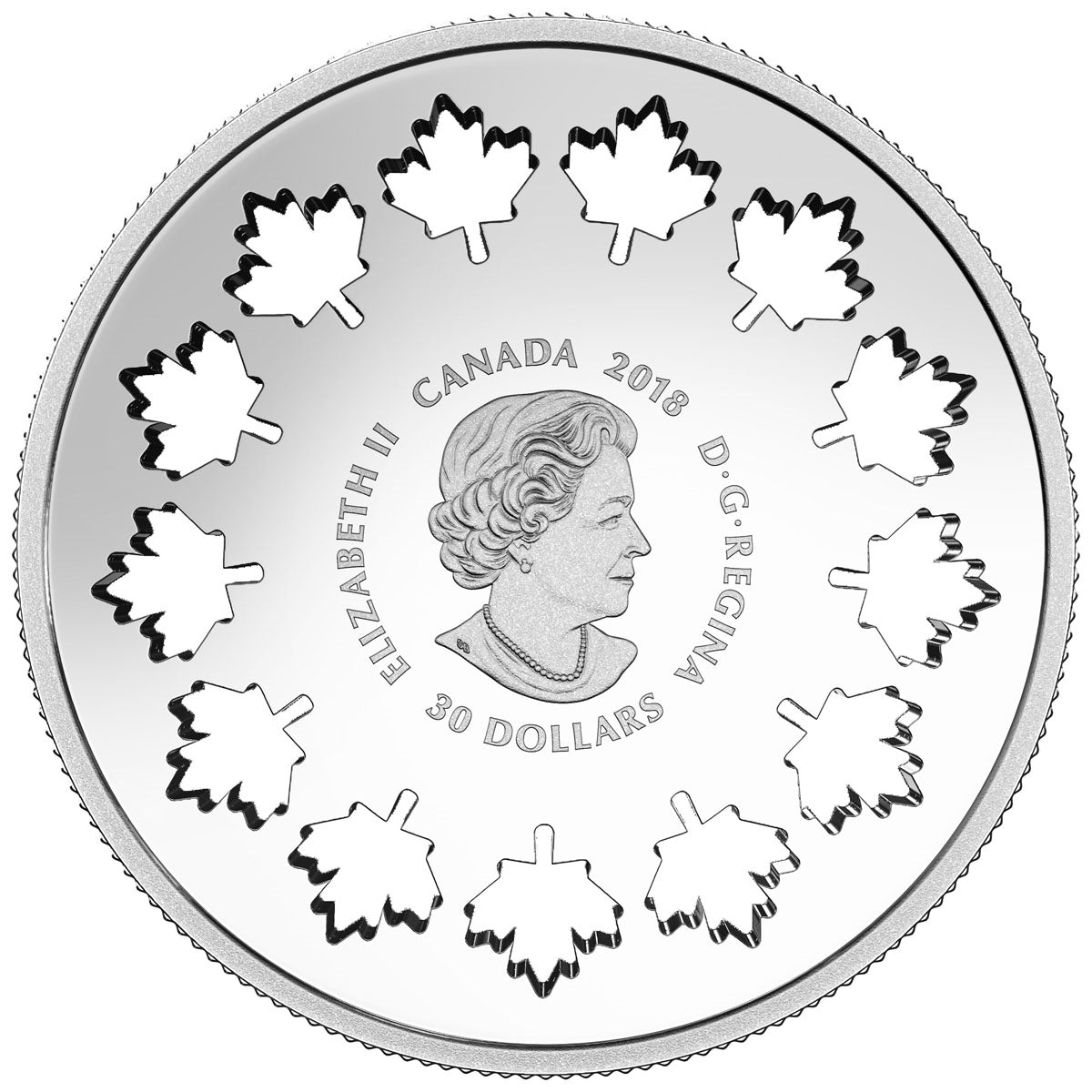 RDC 2018 Canada $30 Evolving a Nation Fine Silver (No Tax) impaired